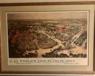 Sold *Great Framed Poster of 1904 St Louis