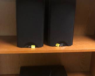 *Pair of Boston Speakers, Pair of Klipsch Synergy Speakers, Insignia Cd Player, Luxman R 404 Receiver