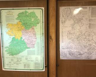 Sold Ancestral Map of Ireland and Lancaster and St. Louis Genealogical Societies Cemetery Locations