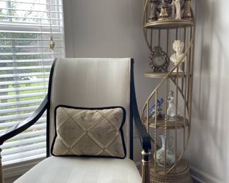 Side chair & corner spiral shelf