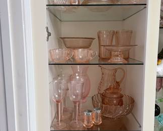 Pink Depression glass