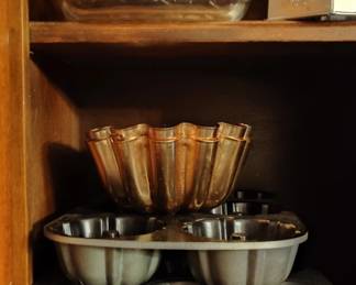 Assorted Baking Pans and Jello Molds