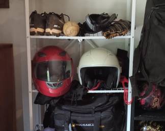 Motorcycle Helmets and Baseball Gear