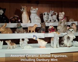 Assorted Ceramic Animal Figurines, including Danbury Mint second image