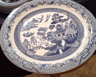 Churchill England Willow Pattern Dinner Plate