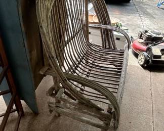 Rustic Willow Twig Armchair third image