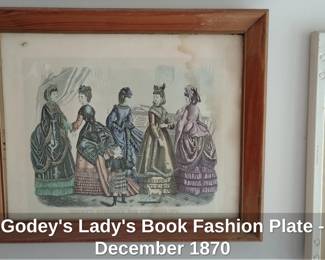 Godeys Ladys Book Fashion Plate  December