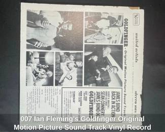 Ian Flemings Goldfinger Original Motion Picture Sound Track Vinyl Record second image