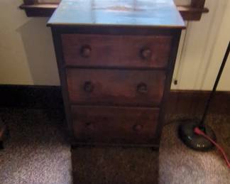 ThreeDrawer Wooden Chest of Drawers