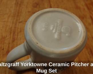 Pfaltzgraff Yorktowne Ceramic Pitcher and Mug Set second image