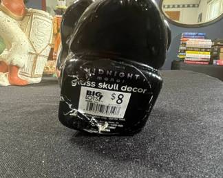 Midnight Manor Glass Skull Decor second image