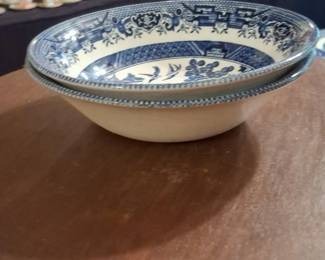 Churchill Blue Willow Oval Serving Bowl second image