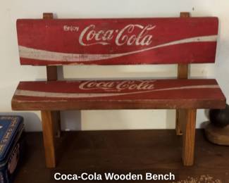 CocaCola Wooden Bench