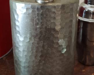 Hammered Pewter Flask