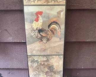 Albena Rooster and Vineyard Artwork