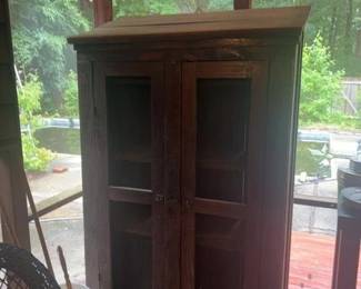 Vintage Wooden Screen Door Pantry Cabinet or Pie Safe third image