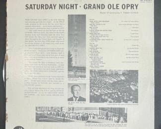 Saturday Night Grand Ole Opry Vinyl Record second image