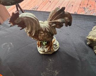 Ceramic Rooster Figurine