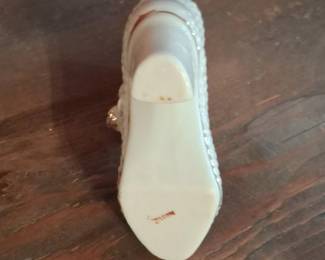 Vintage Porcelain Mary Jane Shoe Figurine  Made in Japan second image