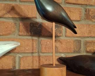 Val Robbins Abstract Wood Bird Sculpture