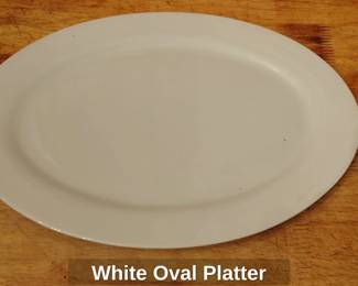 White Oval Platter