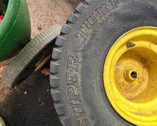 John Deere Super Turf Lawn Mower Tire and Wheel Assembly second image