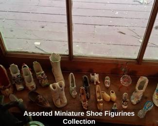 Assorted Miniature Shoe Figurines Collection B