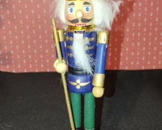Wooden Nutcracker Soldier with Staff