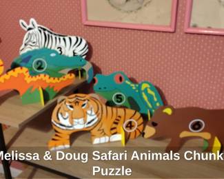 Melissa  Doug Safari Animals Chunky Puzzle