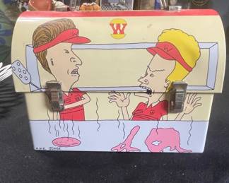 Beavis and ButtHead W Logo Metal Lunch Box