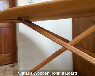 Vintage Wooden Ironing Board third image