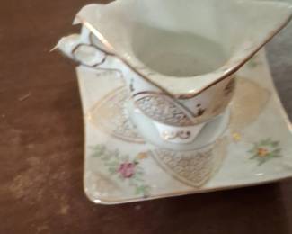 Regal China Made In Occupied Japan Creamer and Saucer Set