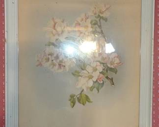 Framed Apple Blossom Watercolor Print