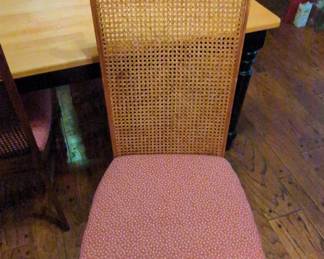 Maple Dining Table with Cane Back Chairs second image