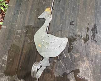 Vintage Metal Goose Wall Hook