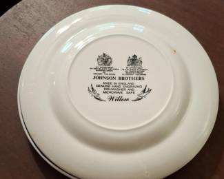Johnson Brothers Willow Pattern Plate second image