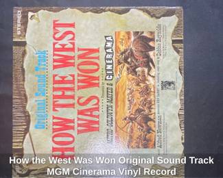 How the West Was Won Original Sound Track MGM Cinerama Vinyl Record