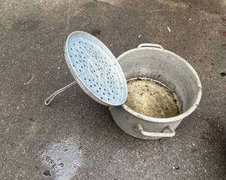 Aluminum Stock Pot with Steamer Basket