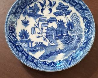 Vintage Blue Willow Japan Plate