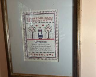 Vintage Mothers CrossStitch Sampler