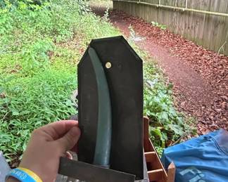 Vintage Metal Trowel with Wooden Handle