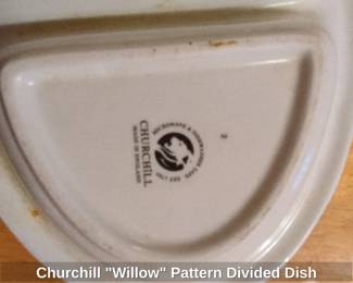 Churchill Willow Pattern Divided Dish second image