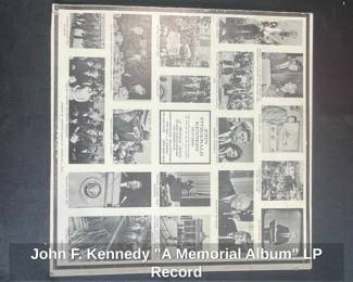 John F. Kennedy A Memorial Album LP Record second image