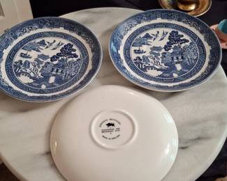 Johnson Brothers Willow Pattern Plates second image