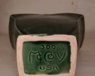 McCoy Pottery Green Tulip Vase  second image
