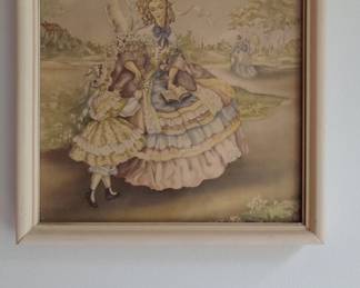 Vintage Turner Style Victorian Ladies Framed Art Print
