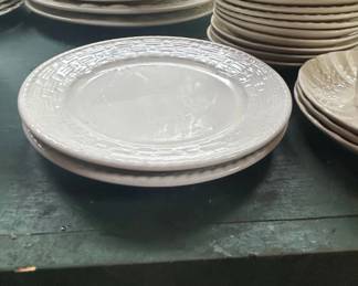 Home Trends Woven Pattern Dinner Plates  second image