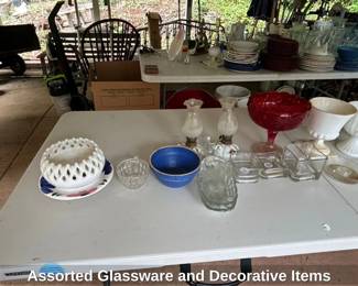 Assorted Glassware and Decorative Items second image