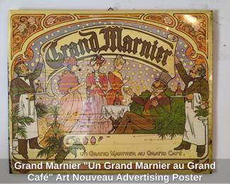 Grand Marnier Un Grand Marnier au Grand Caf Art Nouveau Advertising Poster
