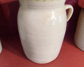 Creamware Jug with Green Rim